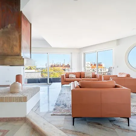 Luxe Penthouse, Bbq, Jacuzzi, Games, Ocean View, Oura 2-min Walk - By Seareen Apartman Albufeira